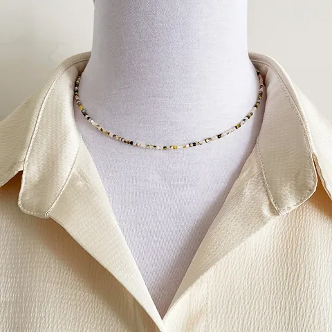 Minimalistische Halskette Aus Natürlichen Muschelperlen Für Damen Handgefertigt Perlen Choker Edelstahl Schmuck