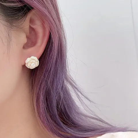 Neu-Chinesisch Natürliche Süßwasserperlen Geometrische Ohrstecker 18K Vergoldet 925 Sterlingsilber Ohrstecker-Stift Für Damen