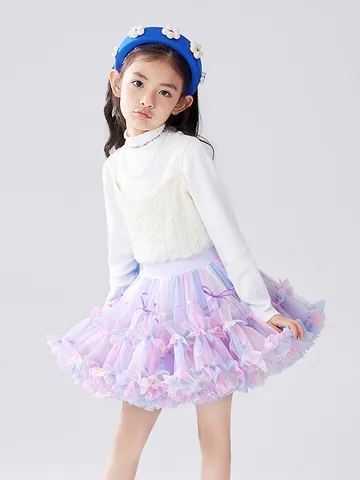 Mädchen Prinzessin Netz Tutu Rock Mehrlagig Flauschig Unterrock Für Party Aufführung Baby Kinder Puffy Rock