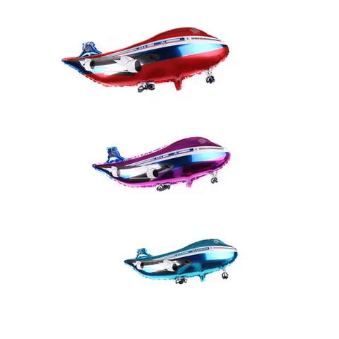 Grand Ballon en Aluminium en Forme d'Avion pour Fête d'Anniversaire Cadeau Enfant Événement Scolaire Décoration Maison