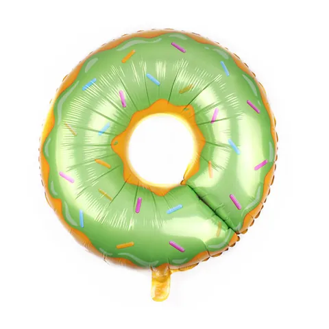 Sweet Donut Aluminum Foil Balloon Colorful Sprinkles Mylar Balloon For Birthday Summer Party Baby Shower Decor Pink Green