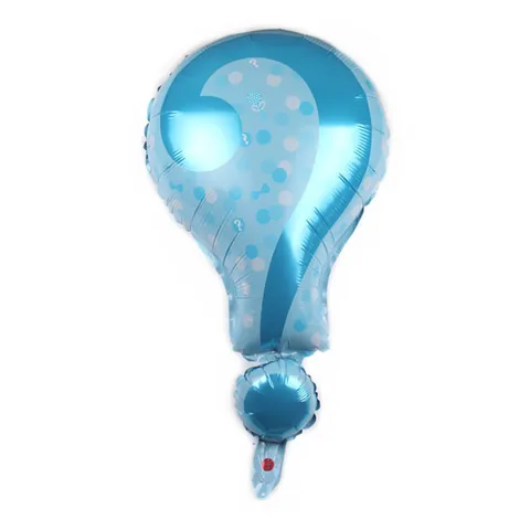 Gender Reveal Vraagteken Folieballon Roze Blauw Stippen Aluminiumfolie Ballon Voor Baby Shower Verjaardagsfeest Decoraties