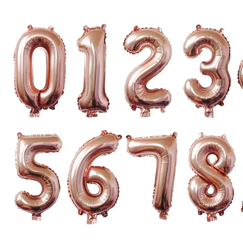 Globos de Papel de Aluminio con Números de 32 Pulgadas Globos de Helio de Mylar Delgados Para Decoración de Fiestas de Cumpleaños Aniversarios Celebraciones Eventos Oro Plata Oro Rosa Degradado Arcoíris