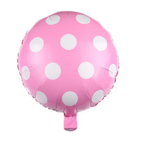 Large Round Polka Dot Aluminum Foil Balloon Metallic Birthday Wedding Party Decoration Helium Mylar Balloon Party Supplies