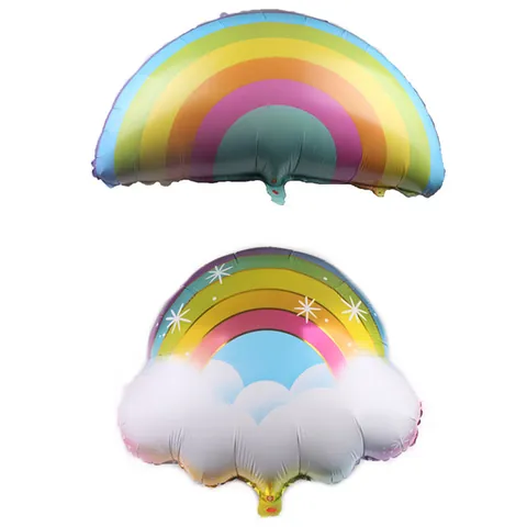 Regenboog Aluminiumfolie Ballonnen Macaron Kleurrijke Wolkvorm Ballon Voor Kinderen Verjaardag Feest Bruiloft Viering Decoraties