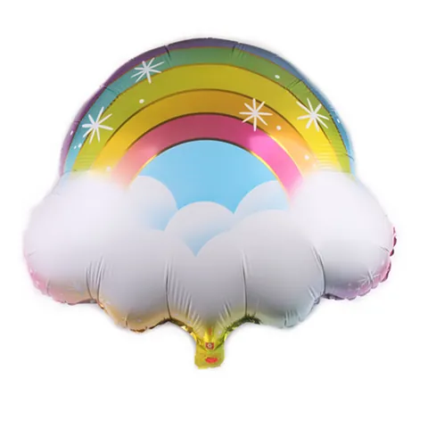 Regenboog Aluminiumfolie Ballonnen Macaron Kleurrijke Wolkvorm Ballon Voor Kinderen Verjaardag Feest Bruiloft Viering Decoraties