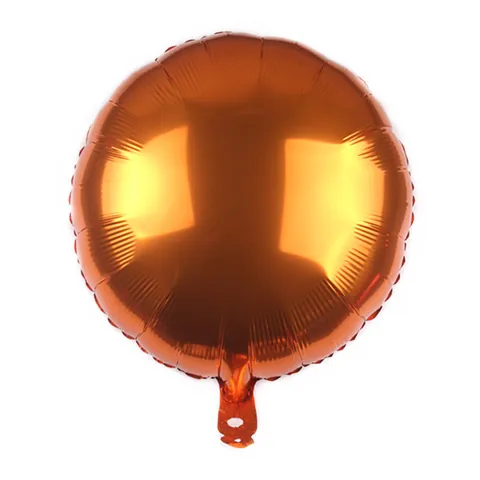 Round Aluminum Foil Balloon Solid Color Metallic Finish Mylar Balloon For Wedding Birthday Anniversary Party Decoration