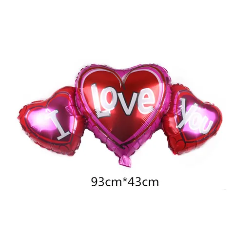 Heart Shaped Aluminum Film Balloon Metallic Foil Balloons For Birthday Wedding Proposal Party Decoration Love Celebration