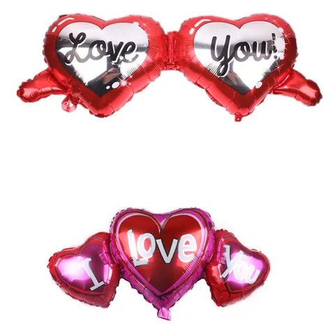 Heart Shaped Aluminum Film Balloon Metallic Foil Balloons For Birthday Wedding Proposal Party Decoration Love Celebration