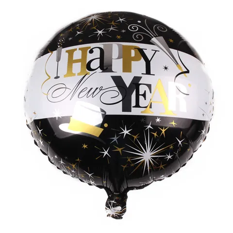 Round Disco Aluminum Foil Balloons Gradient Rainbow Foil Balloons For Birthday Party Decoration New Year Wedding Celebration Balloons