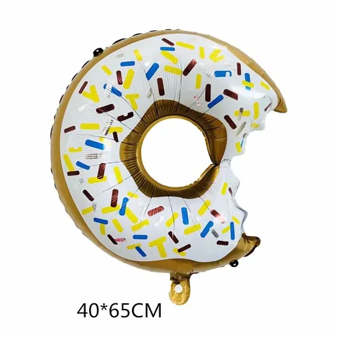 Cartoon Animal Mouse Aluminum Foil Balloons For Birthday Party Decoration Wedding Event Supplies Gold Blue Red Donut Shapes