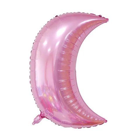 Ballon Croissant de Lune Métallique en Aluminium Gonfiable Pour Décoration de Fête d'Anniversaire Mariage Saint-Valentin Célébration