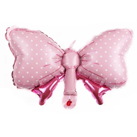 Mini Butterfly Shaped Aluminum Foil Balloons Polka Dot Inflatable Mylar Balloons For Birthday Party Wedding Decoration Kids Toy