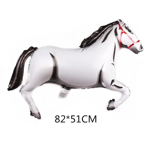 Horse Shaped Foil Balloon Metallic Animal Mylar Balloon For Birthday Party Celebration Festival Decoration Party Supplies