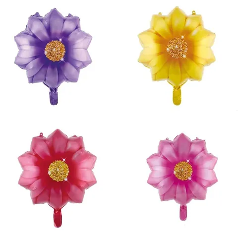 Sunflower Shape Aluminum Foil Balloon Cartoon Daisy Flower Mylar Balloon For Birthday Wedding Party Decoration Flower Balloon