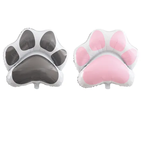 Cartoon Dog Paw Aluminum Foil Balloon Animal Footprint Balloon For Kids Birthday Party Decorations Supplies Baby Shower