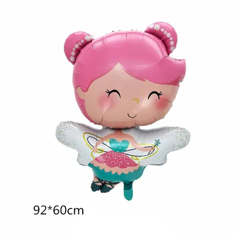Cartoon Princess Mermaid Fairy Whale Aluminum Foil Balloons Kids Birthday Party Decoration Metallic Mylar Balloons