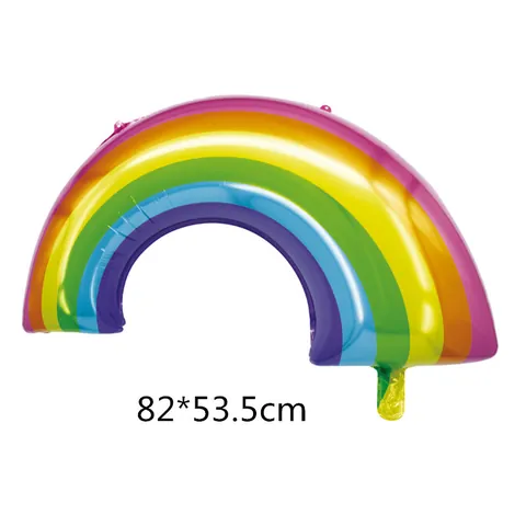 Large Rainbow Aluminum Foil Balloon For Birthday Party Cloud Wedding Decoration Kids Toy Balloons Celebration Event Party Decor