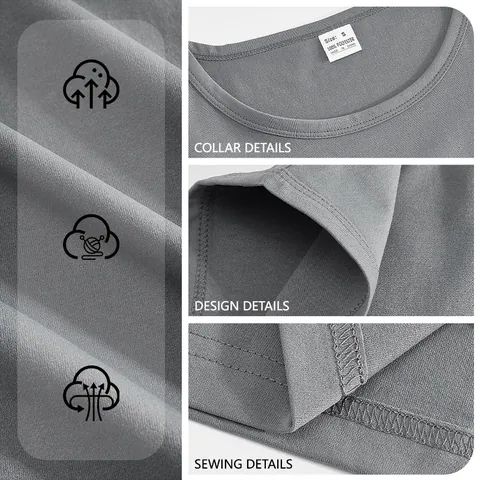 Débardeur De Sport Homme T-Shirt Sans Manches Polyester Respirant Décontracté Coupe Slim Col Rond Couleur Unie