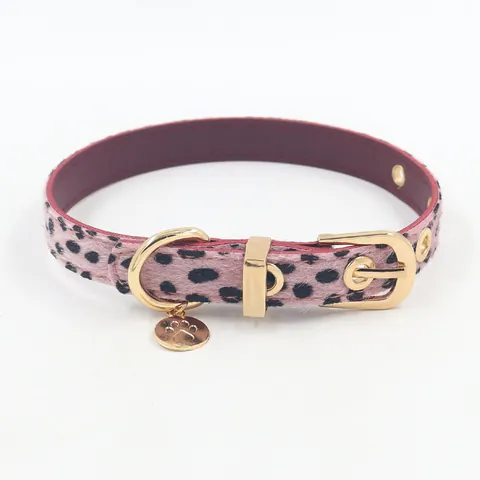 Leopard Print PU Leder Choker Halskette Für Damen Gold Legierung Pfote Anhänger Subkultur Spicy Girl Stil Halsband Zubehör