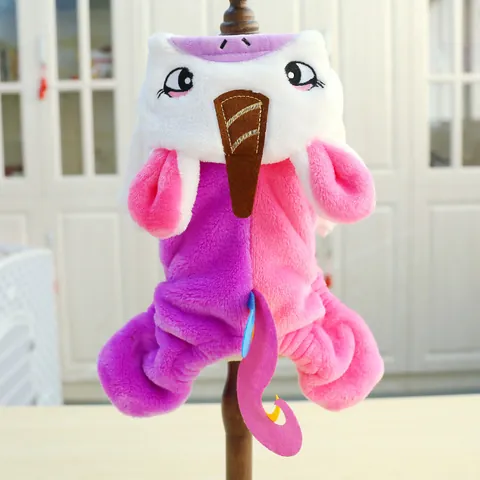 Haustier Einhorn Kostüm Für Hunde Katzen Weicher Flanell Regenbogen Einhorn Jumpsuit Fleece Warmer Schlafanzug Party Outfit