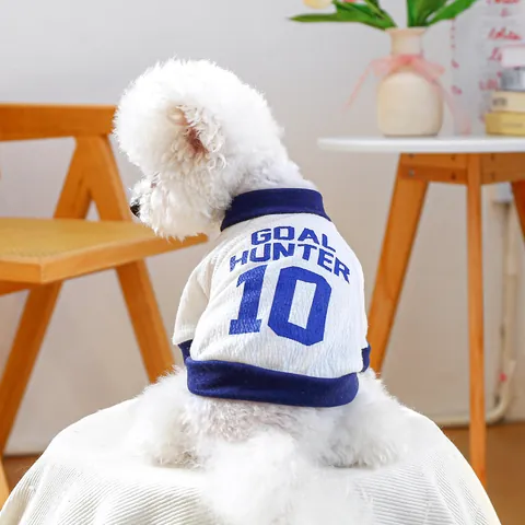 Goal Hunter 10 Sporty Dog Vest Breathable Polyester Pet T-Shirt For Small Medium Dogs Waffle Texture Puppy Clothes Sport Jersey