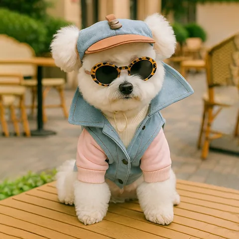 Fashionable Pet Sun Hat Adjustable Baseball Cap For Dogs Cats Outdoor Sun Protection Hat Accessories And Sunglasses Cute Cartoon Puppy Headwear