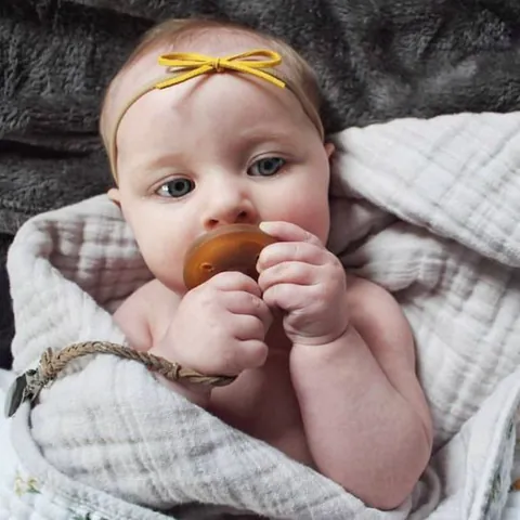 Geflochtenes Leder Baby Schnullerkette Halter Für Säuglinge Anti-Drop Schnullerband Mit Metallclip Neugeborenen Zubehör