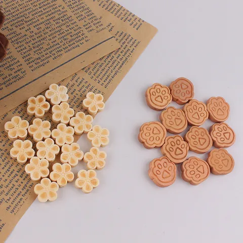 Wooden Flower Paw Shape DIY Jewelry Accessories Natural Wood Beads For Handmade Bracelet Necklace Crafting Making Decor