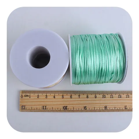 Satin Rat Tail Cord For DIY Jewelry Making Hand Woven Pacifier Clip String Multicolored Fiber Thread For Crafting Projects