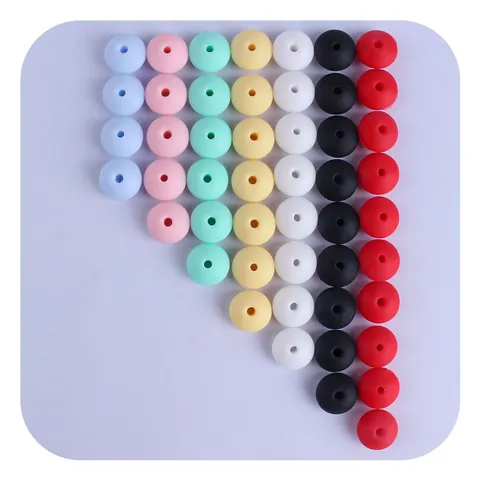Food Grade Silicone Abacus Beads DIY Jewelry Making For Baby Teething Pacifier Chains Bracelets Handmade Accessories