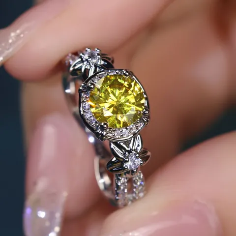 Vintage Bloemenrand Ronde Zirkonia Koperen Ring Voor Vrouwen Luxe Goud Zilver Zwart Verguld Bloemen Opengewerkte Statement Ring