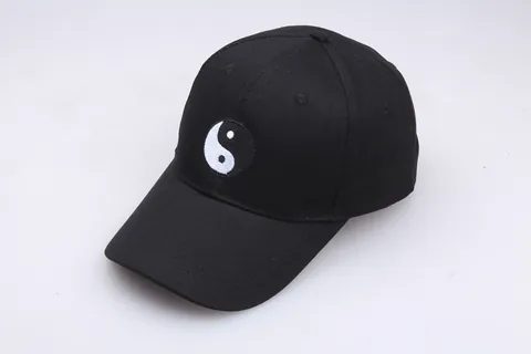 Gorra de Béisbol Bordada Tai Chi Yin Yang Algodón Ajustable Dad Hat Para Hombres Mujeres Casual Estilo Chino Hip Hop Sombrero de Sol