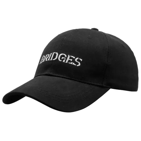 Gorra de Béisbol de Algodón Informal Bordada Con Letras Bridges Ajustable Sombrero de Sol para Exteriores Moda Deportiva