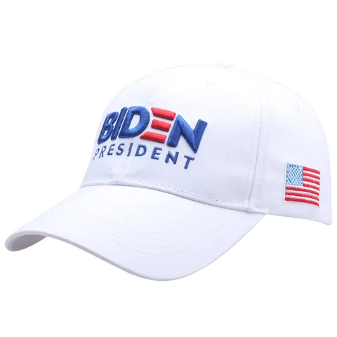 Katoen President Verkiezing Borduurwerk Honkbalpet Verstelbaar Outdoor Zonbescherming Sportieve Pet Met USA Vlag Patch