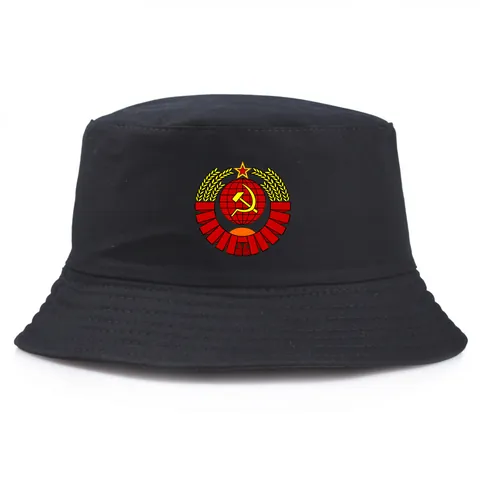 Sovjet-Unie Embleem CCCP Print Vissershoed Voor Mannen Vrouwen Katoen Zonbescherming Retro Russische Vissershoed Outdoor Casual Hoofddeksel