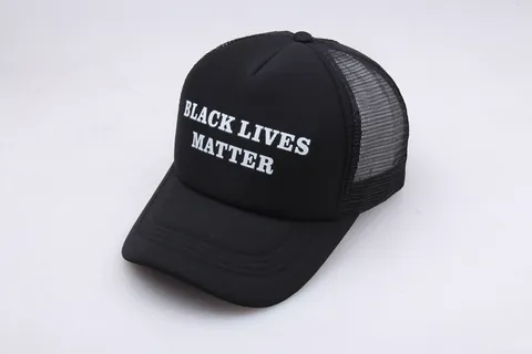 Damen Herren Black Lives Matter I Can't Breathe Bedruckte Baseballkappe Verstellbare Mesh Trucker Mütze Streetwear Kopfbedeckung