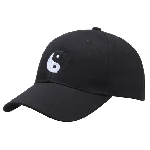 Gorra de Béisbol Bordada Tai Chi Yin Yang Algodón Ajustable Dad Hat Para Hombres Mujeres Casual Estilo Chino Hip Hop Sombrero de Sol