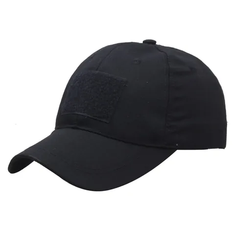 Tactical Baseball Cap For Men Women Ripstop Fabric Outdoor Sun Hat With Hook And Loop Panel Adjustable Military Style Training Cap