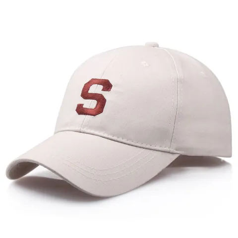 Casquette de Baseball Style Coréen avec Broderie Lettre S Homme Femme Coton Protection Solaire Réglable Hip Hop Chapeau Décontracté