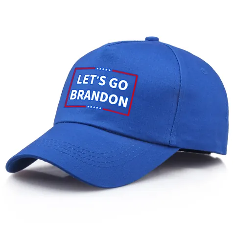 Verstelbare Katoenen Honkbalpet Met Let's Go Brandon Slogan Patroon Zonnescherm Sporthoed Voor Heren Dames Dagelijks Gebruik
