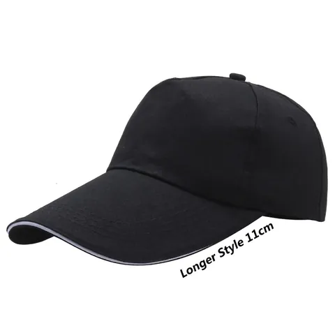 Berretto da Baseball in Cotone Unisex Con Tesa Extra Lunga Per Protezione Solare Circonferenza Testa Grande Sport All'aperto