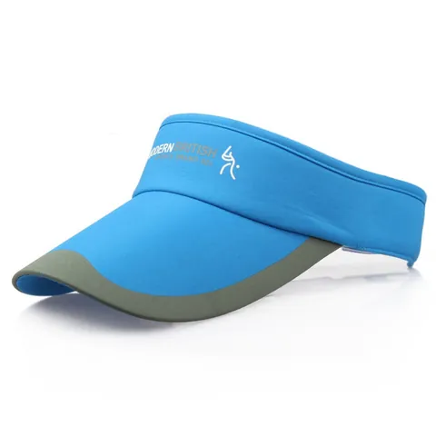 Visiera Parasole Sportiva all'Aperto per Uomo Donna Regolabile Traspirante in Poliestere Cappello da Golf Corsa con Stampa Modern British