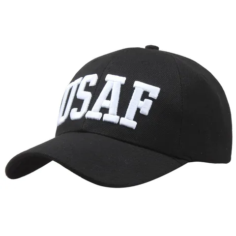 Taktische Militär Baseballkappe Polyester Stickerei ARMY USAF POLICE Verstellbarer Sonnenschutz Outdoor Sporthut Für Unisex