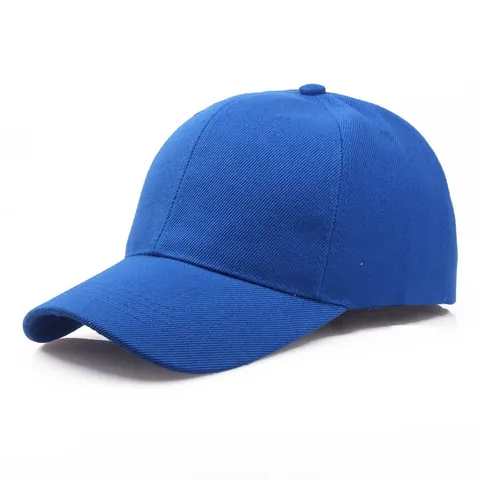 Casquette de Baseball Unie en Mélange Polyester Coton Réglable à 6 Panneaux Chapeau de Soleil Hommes Femmes Sport de Plein Air