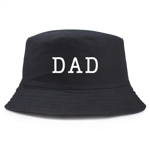 Retro Katoenen Canvas Vissershoed Met DAD MOM Letteropdruk Voor Heren Dames Stelletjes Zonbescherming Zomer Street Style Hoed