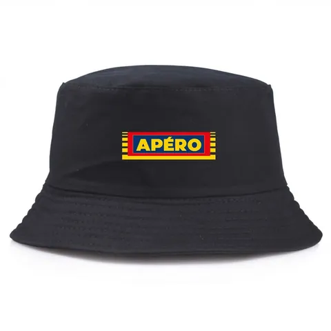 Γυναικείο Ανδρικό Casual Βαμβακερό Καπέλο Bucket Με Εκτύπωση APERO Ηλιακή Προστασία Καλοκαιρινό Καπέλο Ψαρά