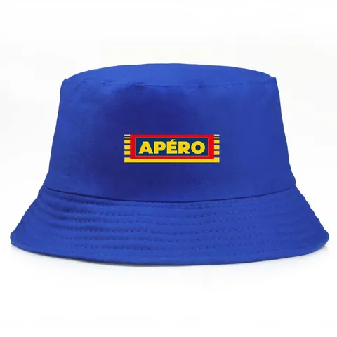 Γυναικείο Ανδρικό Casual Βαμβακερό Καπέλο Bucket Με Εκτύπωση APERO Ηλιακή Προστασία Καλοκαιρινό Καπέλο Ψαρά