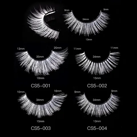 White False Eyelashes Dramatic Long Thick Wispy Lashes Handmade Synthetic Fiber Eye Lashes For Stage Cosplay Party Halloween Performance Makeup