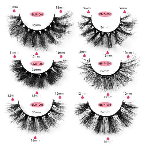 8D Faux Mink False Eyelashes Fluffy Thick Dramatic Long Lashes For Stage Makeup Women Beauty Accessories